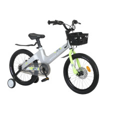 Велосипед MG 18" SPACE KID MOON DD рама-10" сірий 2024 крило пер., крило зад., корзина