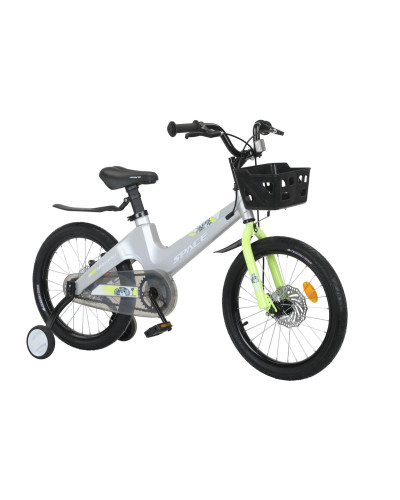 Велосипед MG 18" SPACE KID MOON DD рама-10" сірий 2024 крило пер., крило зад., корзина