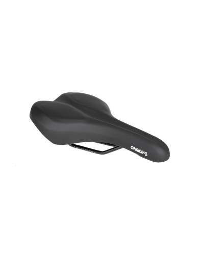 Сідло ONRIDE Stay, сталеві рамки, 278x175 мм, Memory Foam, чорний