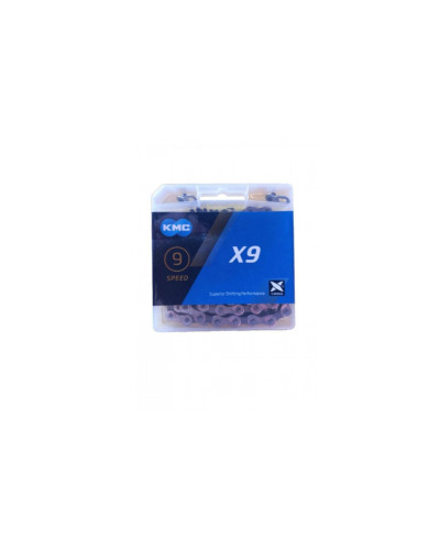 Ланцюг KMC X9 1/2х11/128х116L срібн/срібн, 9шв