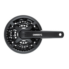 Комплект шатунів ONRIDE Trio 830P, під квадрат, 175 мм, 22-32-42Т, на 8/7/6 шв., чорний