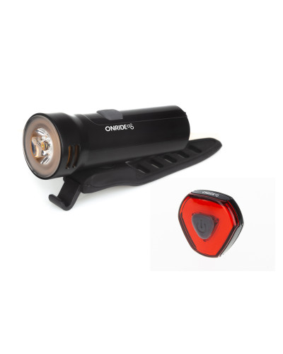 Комплект світла ONRIDE Edge (320 lm, 1800 mAh, Type-C) + ONRIDE Incite (22 lm, 260 mAh)