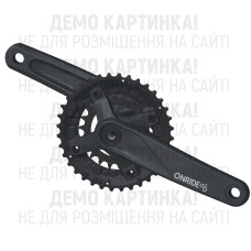 Шатуни ONRIDE Duet Pro 1120, під Hollowtech, 170 мм, 22-36Т BCD: 104/64 мм, на 11/10/9 шв., чорний