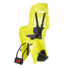 Дитяче крісло заднє POLISPORT Joy FF на підсідельну трубу, 9-22 кг, неонове