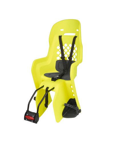 Дитяче крісло заднє POLISPORT Joy FF на підсідельну трубу, 9-22 кг, неонове