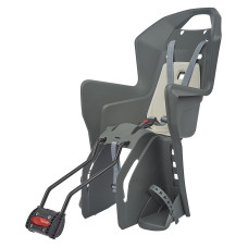 Дитяче крісло заднє POLISPORT Koolah FF 29" на підсідельну трубу, 9-22 кг, сіре