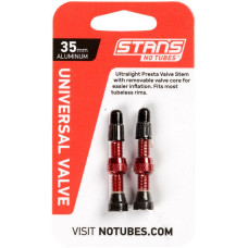 Безкамерний ніпель Stan's Notubes FV 35мм (2шт на блістері) червоні