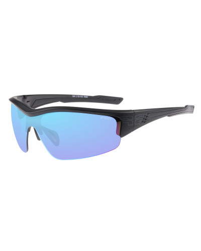 Окуляри R2 WHEELLER black (TR90), лінза smoke, покриття ice blue revo, кат. 3