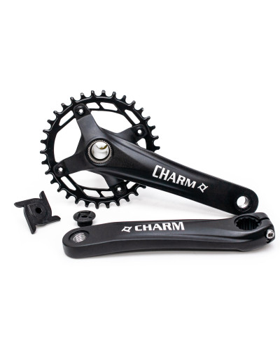 Шатун алюм. L175мм 34T PROWHEEL CHARM-34T-TT без каретки, з інтегр.віссю