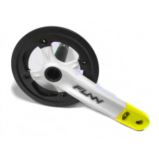 Шатуни FUNN Arrow Bob Single Hollowtech II 170мм 32T з захистом білий/жовтий