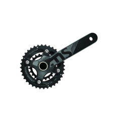 Шатуни SunRace FCMS66 Hollowtech (вісь 24мм), 170 мм, 36-22T, 104/64BCD, алю. зірка, на 11/10/9