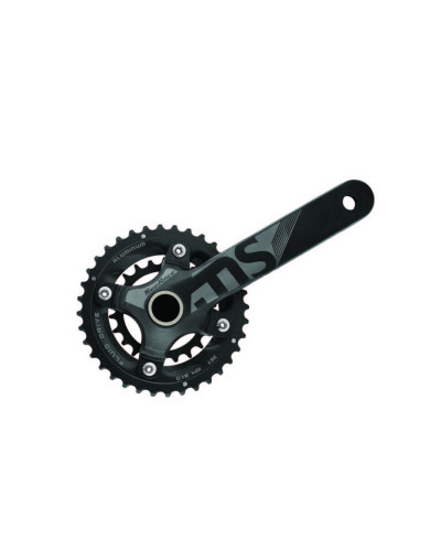 Шатуни SunRace FCMS66 Hollowtech (вісь 24мм), 170 мм, 36-22T, 104/64BCD, алю. зірка, на 11/10/9