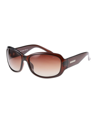Окуляри Relax Georgia коричневі глянцеві, лінза brown grady (Polarized TAC 1,1 mm), кат. 3