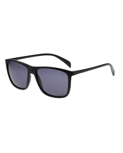 Окуляри Relax Dubbo чорні глянцеві, лінза smoke (Polarized TAC 1,1 mm), кат. 3