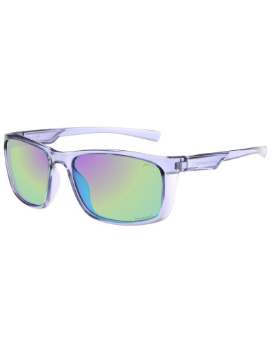 Окуляри Relax Peri чорні матові, лінза smoke (PC), pink revo ice blue, кат. 3