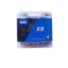 Ланцюг KMC X9 1/2х11/128х116L сіра/срібн, 9шв