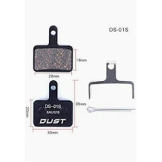 Колодки гальмiвнi полуметал disc DUST DS-01S Пiдходить пiд дисковi гальма: Shimano M515/M446/Tektro Draco и др.
