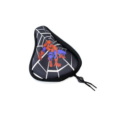 Накладка на дитяче сідло Spider Man з гелевим наповнювачем 200*150mm чорно-червоний