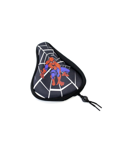 Накладка на дитяче сідло Spider Man з гелевим наповнювачем 200*150mm чорно-червоний