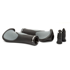 Ручки руля гріпси ONRIDE HornGrip10, ергономічні, з замками, чорні/сірі