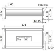 Контроллер Kunteng KT36/48 36/48V 500W 22A для LCD
