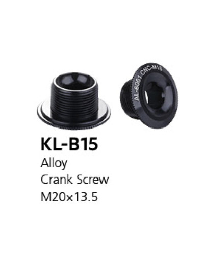 Болт лівого шатуна Kenli KL-B15, алюміній, M20x13,5 (Hollowtech)