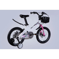 Велосипед MG 16" SPACE KID MOON DD рама-9" білий