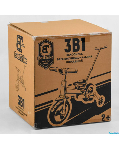 Велосипед-трансформер Best Trike 56659 (1) колеса PU 10'', батьківська ручка, знімні педалі