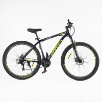Велосипед 29 Спортивний Corso «Dark-X» 29" дюймів DX-29306 рама алюмінієва 19``, обладнання Shimano 21 швидкість