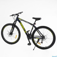 Велосипед 29 Спортивний Corso «Dark-X» 29" дюймів DX-29306 рама алюмінієва 19``, обладнання Shimano 21 швидкість