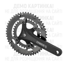 Шатуни ONRIDE Duet 910, під квадрат, 170 мм, 34-50Т BCD: 110/80 мм, на 9/8 шв., чорний