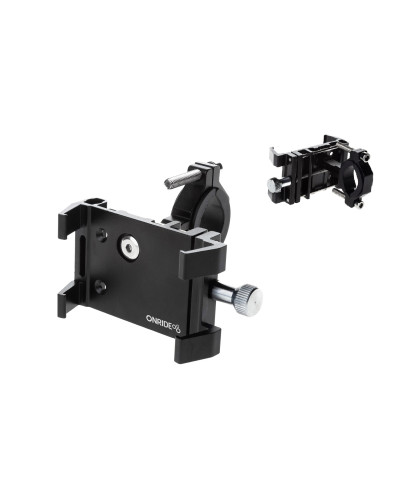 Тримач гаджета ONRIDE Holder 40, алю., ширина 65 - 95 мм, крок обертання 90°, Ø 20 - 36 мм