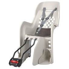 Дитяче крісло заднє POLISPORT Joy FF 29" на підсідельну трубу, 9-22 кг, кремове