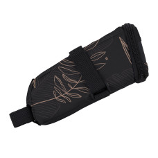 Сумка підсідельна KLS Tilt T-strap L дизайн-квіти, чорний