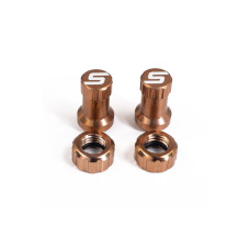 Набір Stan's Tubeless Valve Color Kit, ковпачок + гайка, мідний, пара