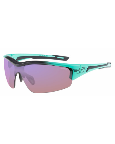 Окуляри R2 WHEELLER mint/green-black (TR90), лінза pink (HD), покриття flash mirror, кат. 3