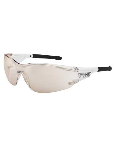 Окуляри R2 ALLIGATOR2 white-black (PC), лінза clear, покриття flash mirror, кат. 1