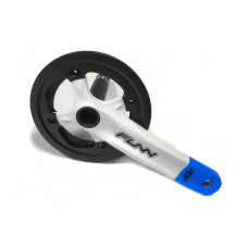 Шатуни FUNN Arrow Bob Single Hollowtech II 170мм 32T з захистом білий/синій