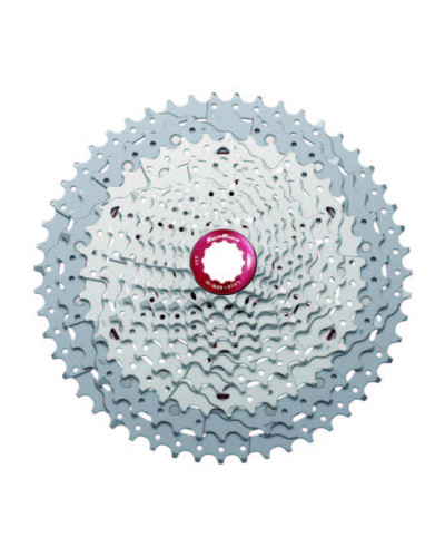 Касета SunRace CSMX80 EA1 0, 11 швидкостей, 11-51Т, алюмінієвий  павук, Silver