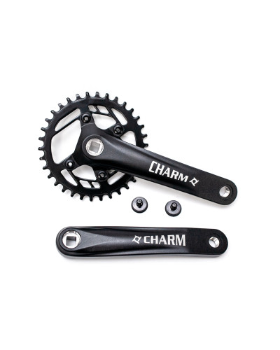 Шатуни PROWHEEL HX-A024, під квадрат, 170мм, 36Т, чорний