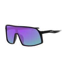 Окуляри Relax Margin чорні глянцеві, лінза smoke (PC), real purple revo, кат. 3