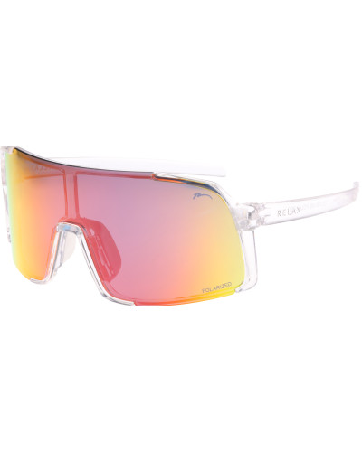 Окуляри Relax Dingo чорні матові, лінза smoke (TAC 1,0 mm), black/red revo, кат. 3