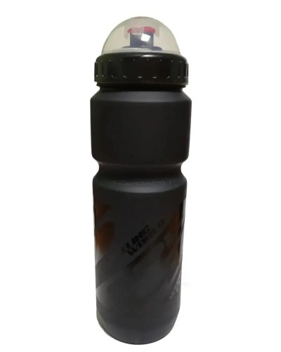 Фляга Spelli SWB-528-L Matt BK + BK Gloss,  об`єм: 800мл , колір:  чорний мат + чорний лак, захисна кришка від  пилу, харчовий пластик. Made in Taiwan
