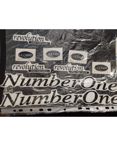 Наліпки на велосипед  Number One