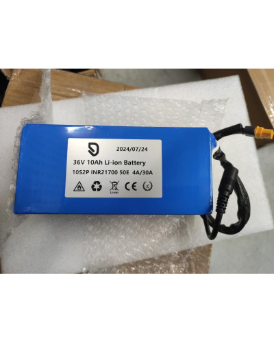 Акумулятор 36v10ah 50E 10s2p  4/30A BT PVC