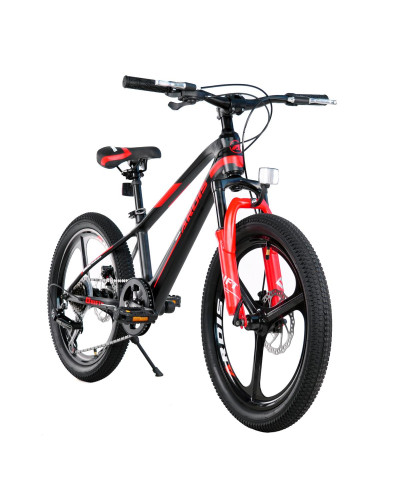 Велосипед чорний 20 MTB MG "DRIFT" Амортизаційна вилка литі диски