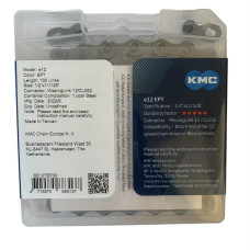 Ланцюг 12 KMC e12 EPT 1/2 X 11/128 130 ланок з замком в боксі