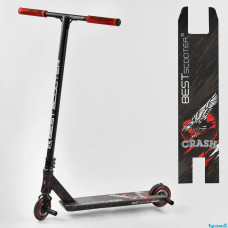 Самокат трюковий 67839 Best Scooter  "CRASH" HIC-система, ПЕГИ, алюмінієвий диск і дека, колеса 110 мм PU, ширина керма - 57 см