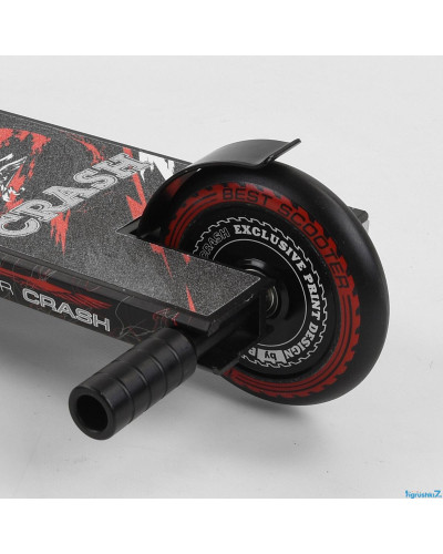 Самокат трюковий 67839 Best Scooter  "CRASH" HIC-система, ПЕГИ, алюмінієвий диск і дека, колеса 110 мм PU, ширина керма - 57 см