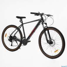 Велосипед 29 Спортивний Corso "Enigma" NG-29069  рама алюмінієва 21``, обладнання Shimano Alivio 27 швидкостей, вилка Santour гідравлічна